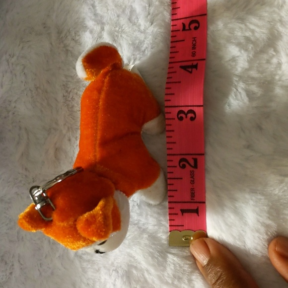 3 Stuffed Animal keychains (Horse, Shiba Inu, White Tiger) - Picture 14 of 16